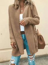 Load image into Gallery viewer, Knit Solid Color Pocket Cardigan Coat
