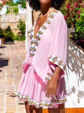 Load image into Gallery viewer, Fashionable Bohemian Printed Mini Dress
