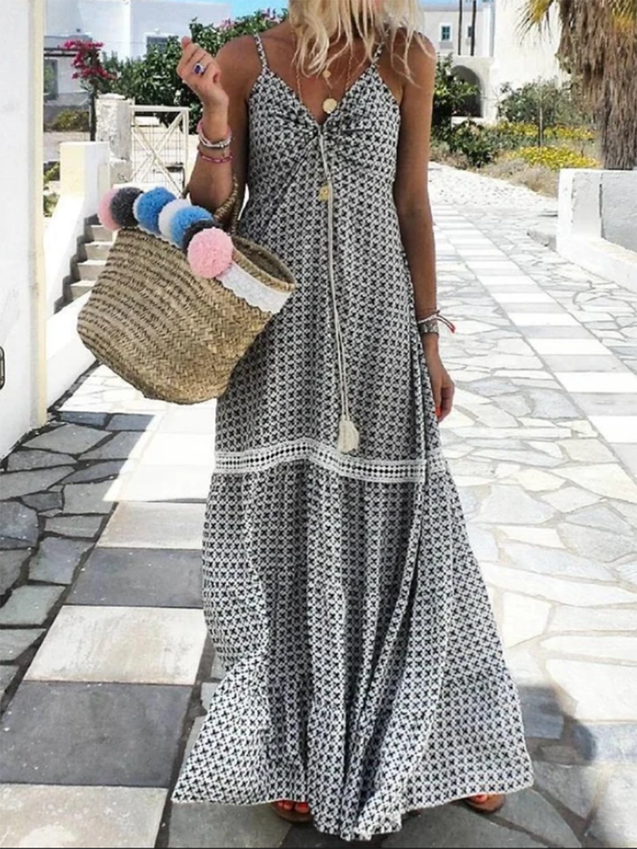 Summer Fashion Slim Fit Holiday Maxi Dress