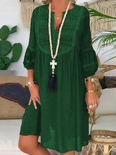 Load image into Gallery viewer, V-neck Loose Solid Color Casual Dresses
