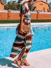Load image into Gallery viewer, Fashion Tie-dye Stripe Printed Casual Dress
