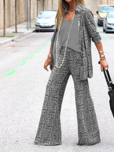 Load image into Gallery viewer, Fashion Simple Casual Loose Shirt Top Pants Suit
