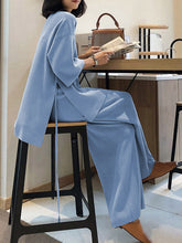 Load image into Gallery viewer, Casual Loose Top Pants Knitted Suit
