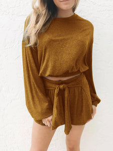 Two-piece Solid Color Casual Strap