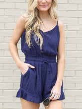Load image into Gallery viewer, Sexy Sling Dot Jumpsuit Ruffled Romper
