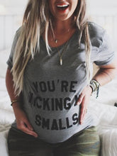 Load image into Gallery viewer, Casual Letter Printed Maternity Top
