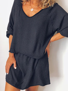 Casual Fashion V-Neck Dress