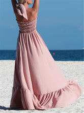 Load image into Gallery viewer, Solid Color Tube Top Big Swing Loose Dress
