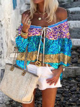 Load image into Gallery viewer, Fashionable Retro Casual Loose Floral Top
