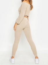 Load image into Gallery viewer, Solid Color Loose Long Sleeve Suit
