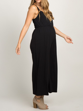 Load image into Gallery viewer, Casual Button Front Wide Leg Loose Maternity Jumpsuit
