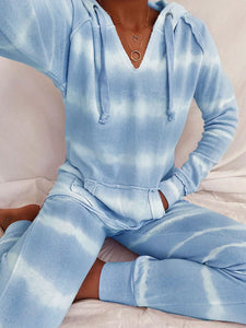 Fashionable Casual Loose Tie-Dye Suit