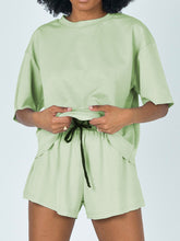 Load image into Gallery viewer, Casual Loose Round Neck Short Sleeve Suit
