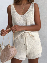 Load image into Gallery viewer, Vest Shorts Knitting Casual Two Piece Set
