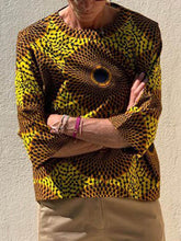 Load image into Gallery viewer, Fashionable Casual Bohemian Printed 3/4 Sleeve T-shirt
