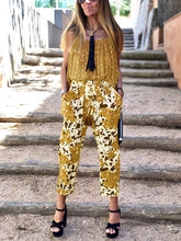 Load image into Gallery viewer, Bohemian Retro Casual Loose Sling Top Floral Pants Set
