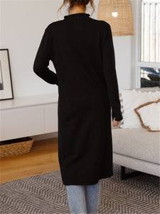 Round Neck Long Sleeve Split Shirt