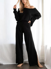 Load image into Gallery viewer, Simple Casual Loose Top Pants Knitted Set
