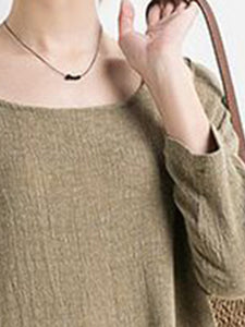 Casual Solid Color Fashion Line Split Dress