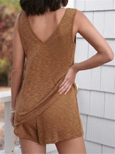 Load image into Gallery viewer, V-neck Solid Color Loose Vest Suit
