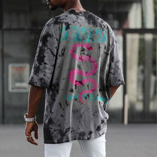 Load image into Gallery viewer, Mens Grey Tie-Dye Printed T-Shirt
