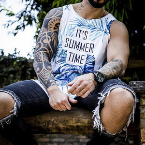 Men'S Fashion Summer Print Vest