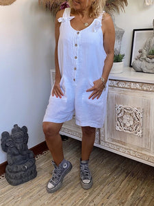 Daily Simple Casual Loose Pocket Jumpsuit