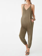 Load image into Gallery viewer, V-neck Suspenders Closure Trousers Jumpsuit
