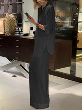 Load image into Gallery viewer, Casual Loose Solid Color Lapel Two-piece Suit
