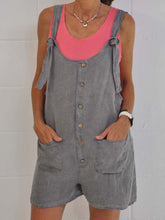 Load image into Gallery viewer, Casual Solid Color Slip Pocket Strappy Jumpsuit
