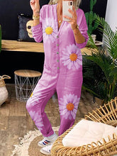Load image into Gallery viewer, Casual Fashion Chrysanthemum Printed Jumpsuit
