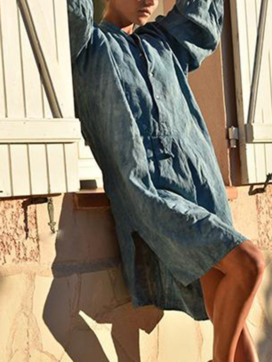Casual Loose Long Sleeve Dress