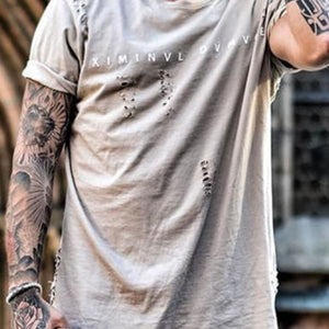 Fashion Casual Monogram Printing Men'S T-Shirt