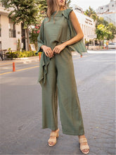 Load image into Gallery viewer, Round Neck Long Sleeves Solid Color Loose Suit
