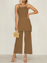 Load image into Gallery viewer, Casual Solid Color Suspender Top Two-piece Suit
