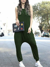 Load image into Gallery viewer, Casual Loose Sleeveless Solid Color Jumpsuit
