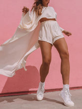 Load image into Gallery viewer, Fashionable Casual Loose Irregular Flowing Shirt Shorts Suit
