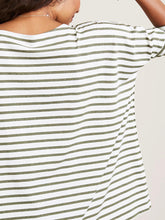 Load image into Gallery viewer, Casual Solid Color Long-sleeved Striped Printed Maternity Top
