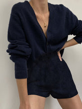 Load image into Gallery viewer, Casual Solid Color V-neck Long-sleeved Jumpsuit
