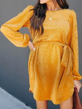 Load image into Gallery viewer, Maternity Fashionable Round Neck Casual Loose Dress
