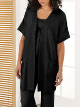 Load image into Gallery viewer, Casual Loose Sling Tops Pants Short Sleeve Jacket Knitted Three Piece Suit
