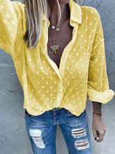 Load image into Gallery viewer, Long Sleeve Loose Casual Thin Tops Buttons T-Shirts
