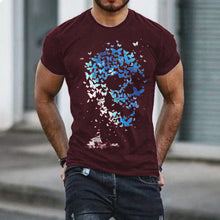 Load image into Gallery viewer, Men&#39;S Round Neck Print Short Sleeve T-Shirt

