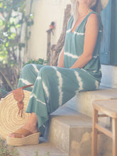Load image into Gallery viewer, Striped V-neck Sleeveless Loose Long Casual Dress
