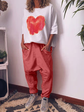 Load image into Gallery viewer, Fashion Casual Loose Love T-Shirt Pants Suit
