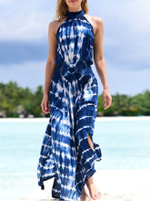 Load image into Gallery viewer, Halter Sleeveless Tie-dye Casual Maxi Dress
