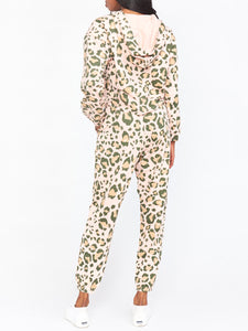 Leopard Print Long Sleeve Style Suit
