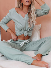 Load image into Gallery viewer, Casual Loose Fashion Comfortable Soft Long Sleeve Top Pants Knitted Suit
