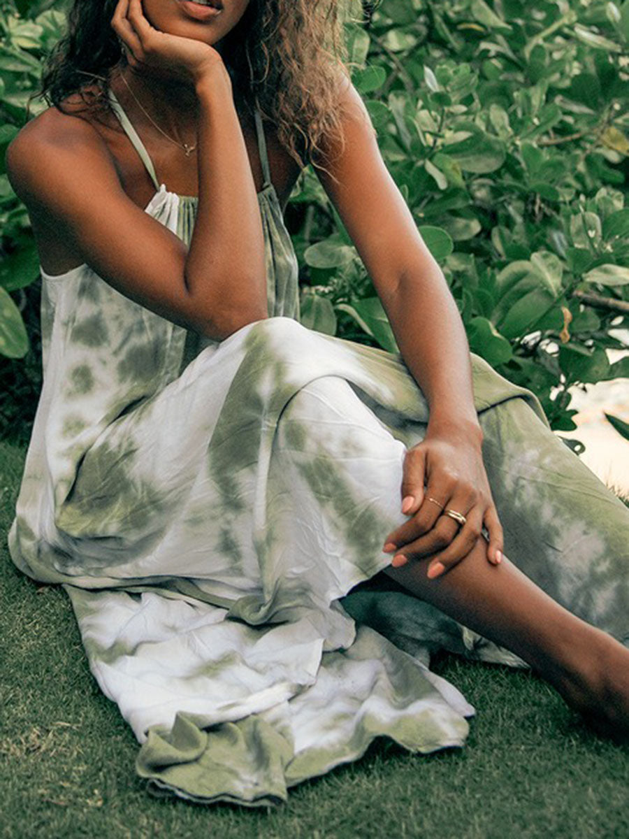Casual Loose Tie-Dye Maxi Dress