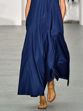 Load image into Gallery viewer, Fashionable Simple V-Neck Maxi Dress

